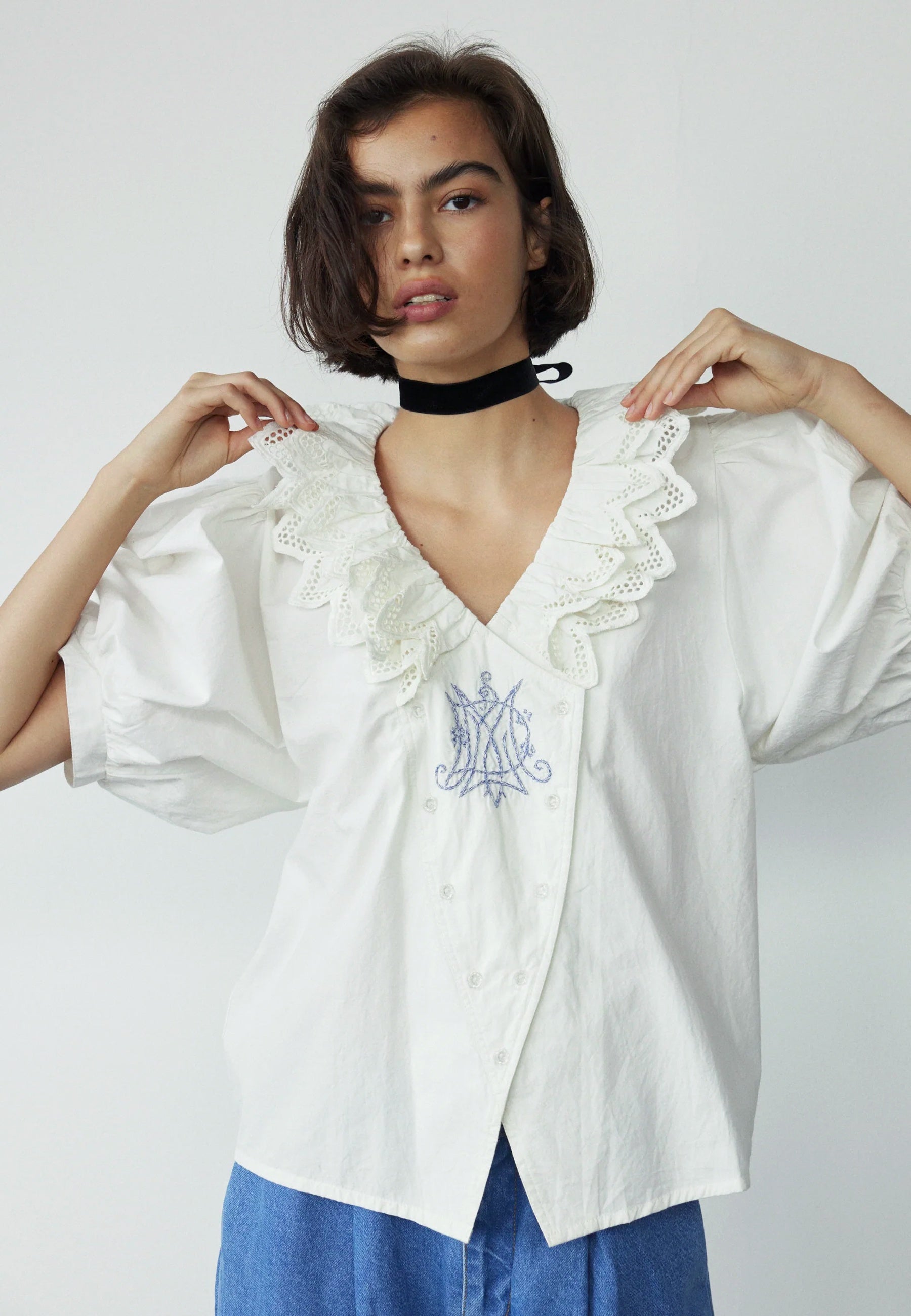 DAMSON MADDER Lottie Blouse - White | Garmentory