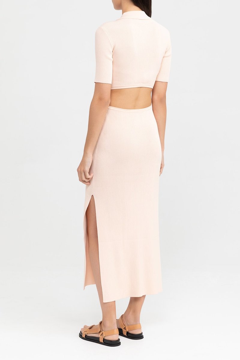 significant other delta knit dress Significant Other Delta Knit Dress - Apricot