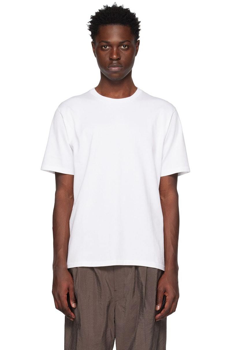 AURALEE Luster Plaiting T-Shirt - White | Garmentory