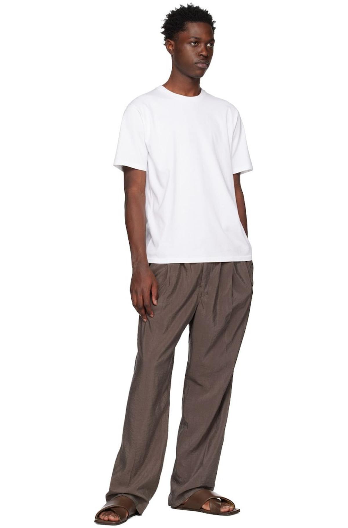 AURALEE Luster Plaiting T-Shirt - White | Garmentory