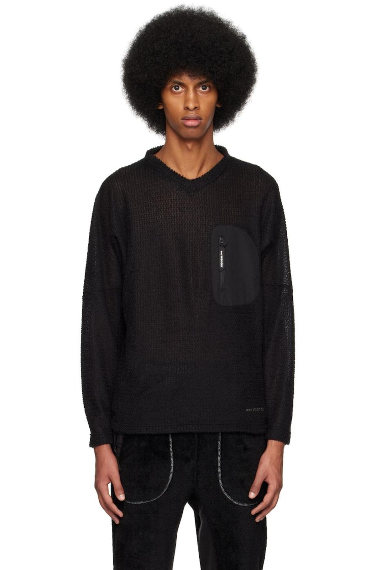 トップス and wander alpha direct pullover Black and wander 22 Alpha Direct Pullover | SVD