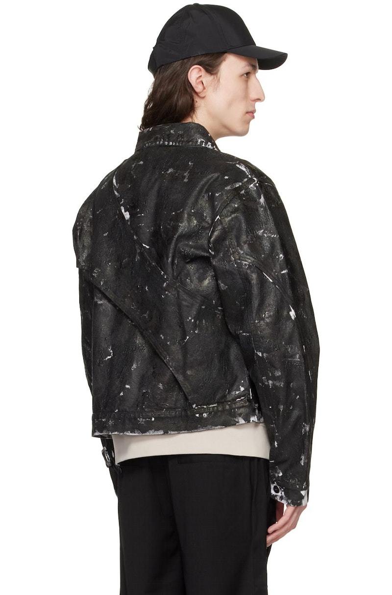 Heliot Emil Chrysalis Denim Jacket - Black | Garmentory
