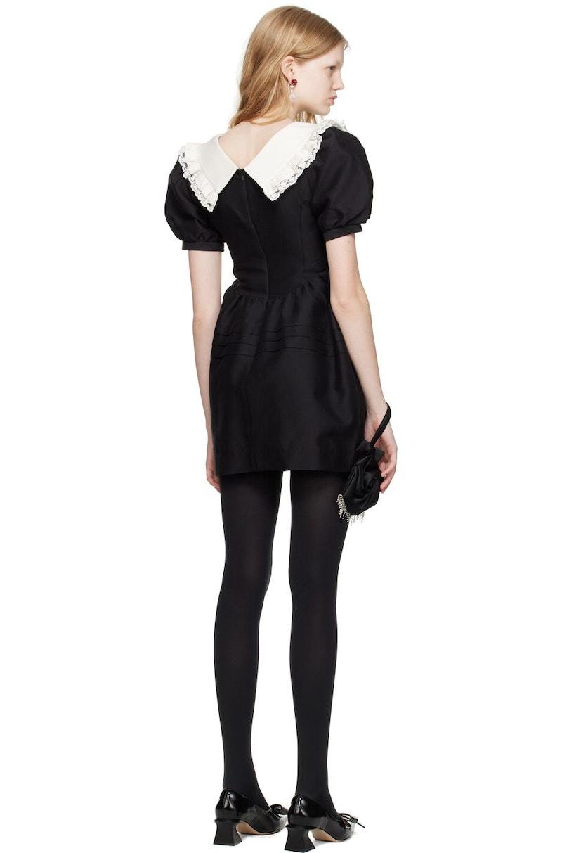 Shushu/Tong Black & White Puff Minidress - Black | Garmentory
