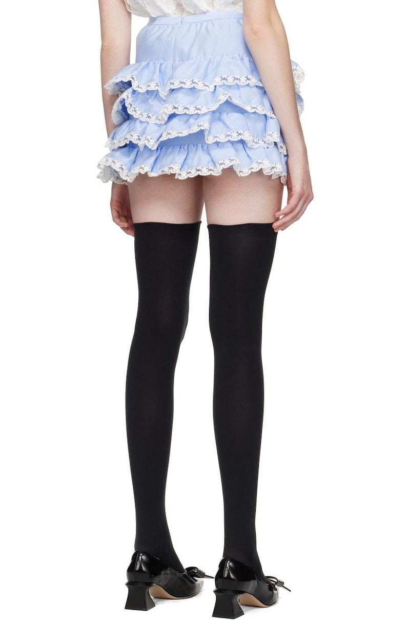 【THEAIRTOWN】chugging mini frill sk★送料・関税込 EDIKTED Solange Ruffle Mesh Mini Skirt - PINK | Tillys