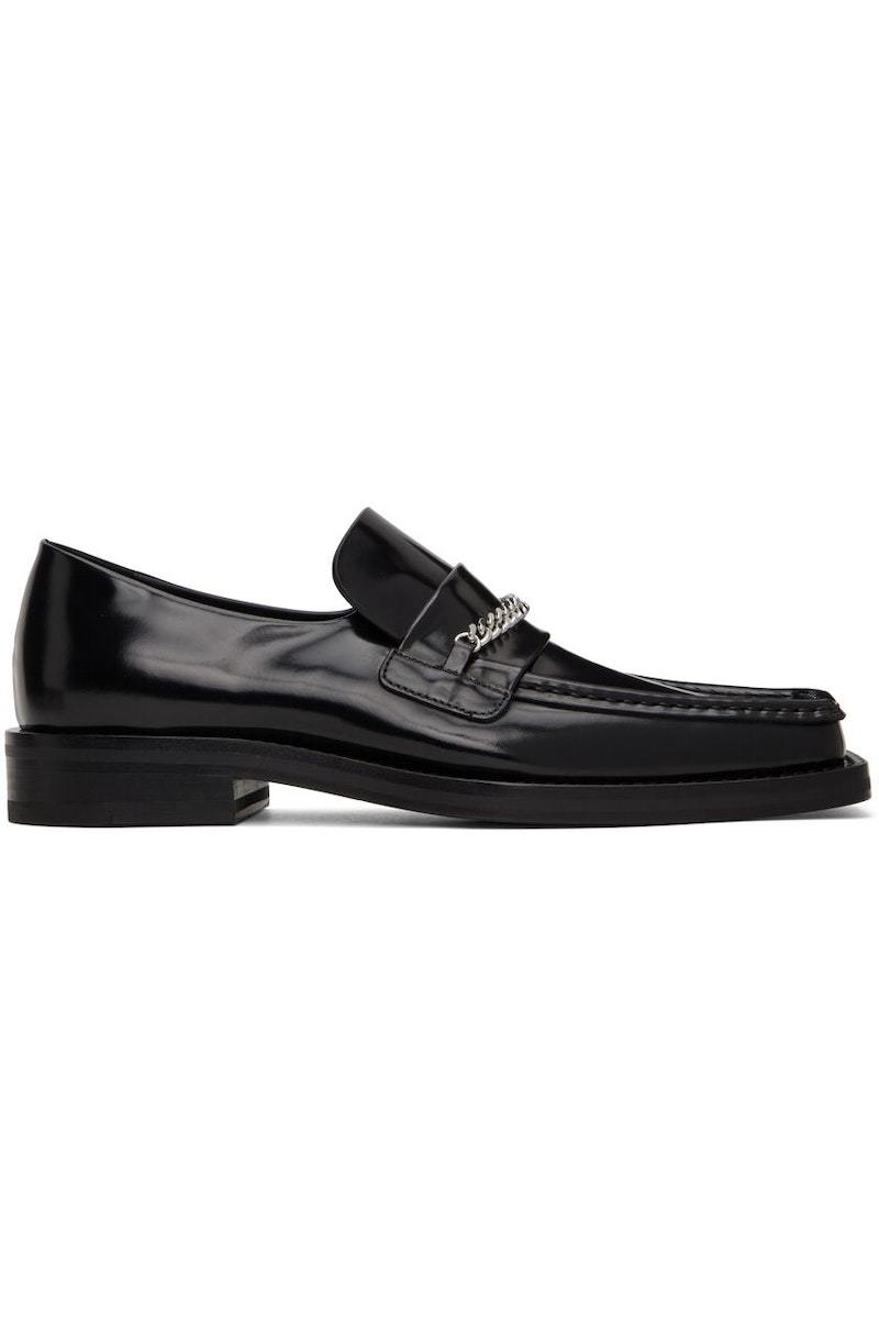 Martine Rose Square Toe Loafers - Black | Garmentory