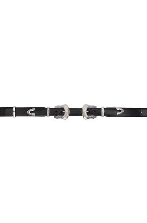 Toga Pulla Double Buckle Belt - Black | Garmentory