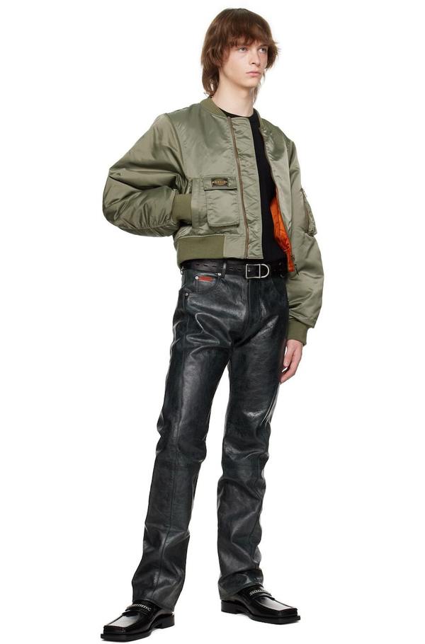 Martine Rose Square Toe Mules Black on Garmentory