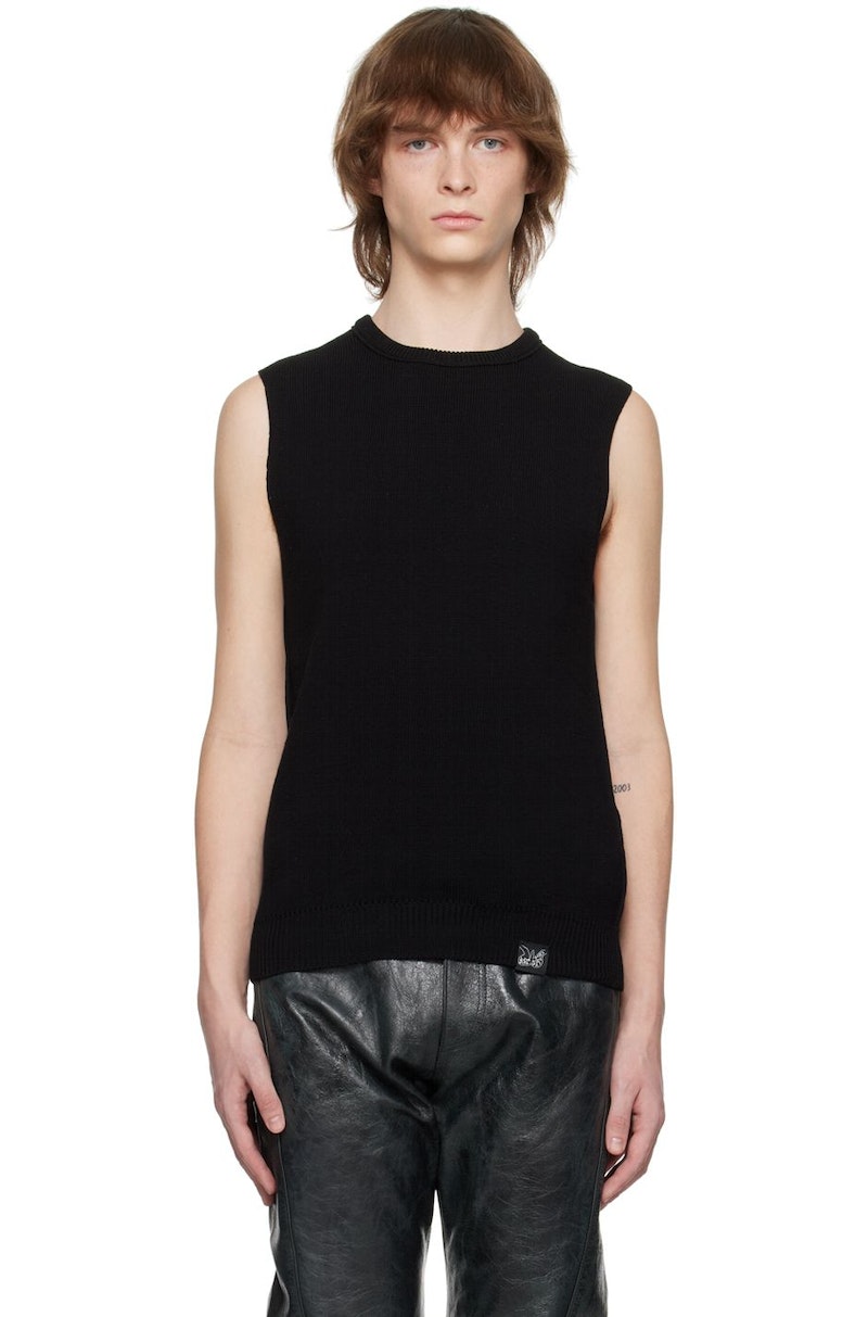 トップス MARTINE ROSE Punk vest black M Martine Rose Patch Vest - Black | Garmentory