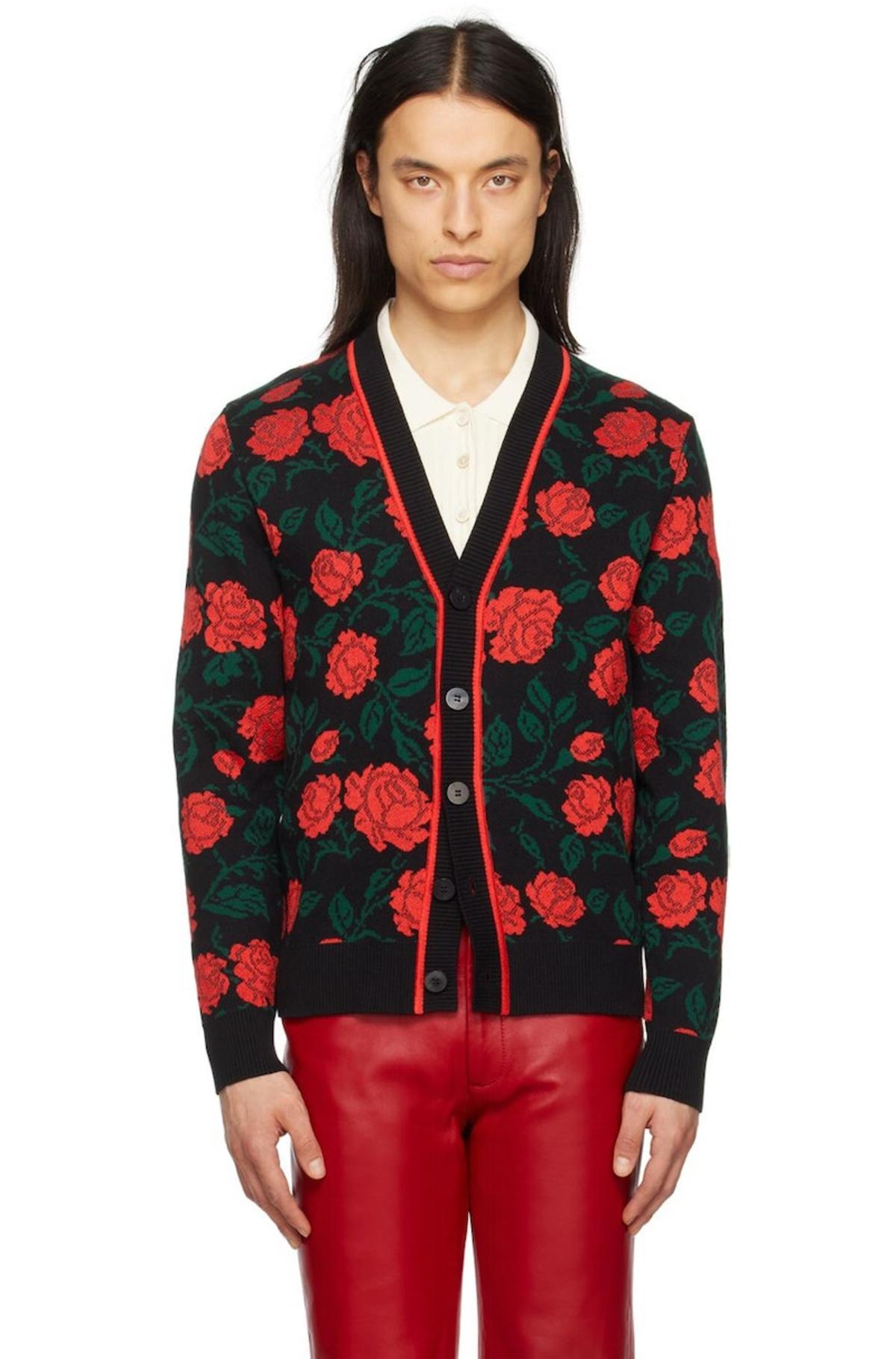 Ernest W. Baker Rose Cardigan - Black | Garmentory 【ERNEST W
