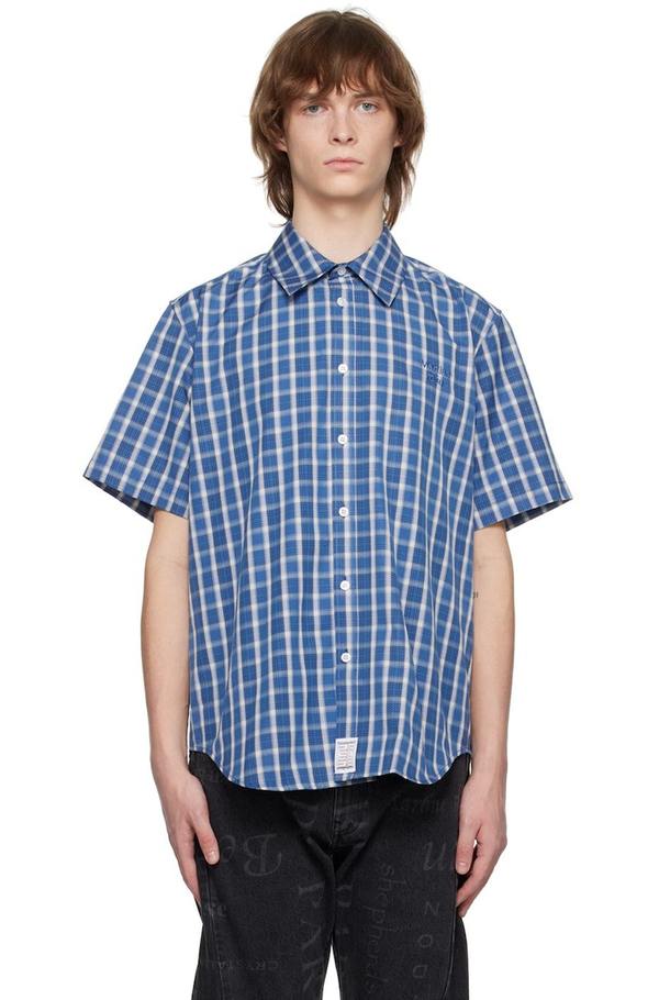 martin rose チェックシャツ Martine Rose Check Shirt - Blue | Garmentory