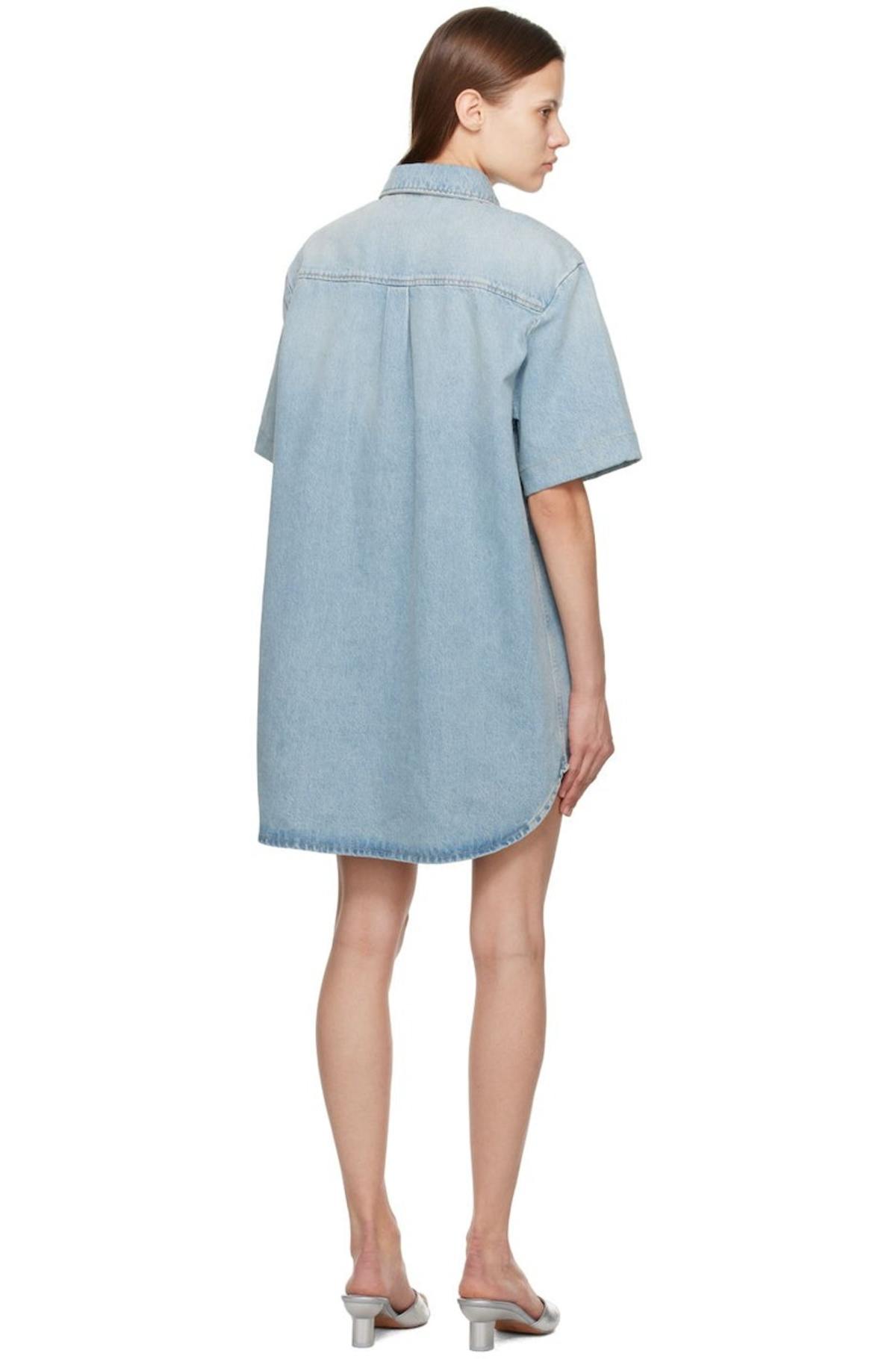 loulou studio denim dress Loulou Studio Black Sant Denim Minidress Loulou Studio