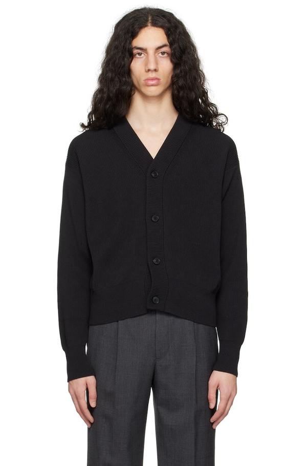 AURALEE/カーディガン/ブラック Auralee Super Hard Cardigan - Black | Garmentory