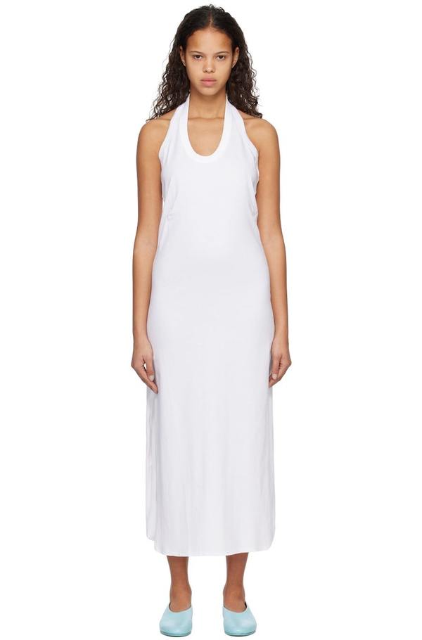 knee length dresses for ladies THE LUXE RIB LOW BACK MIDI DRESS main image 0