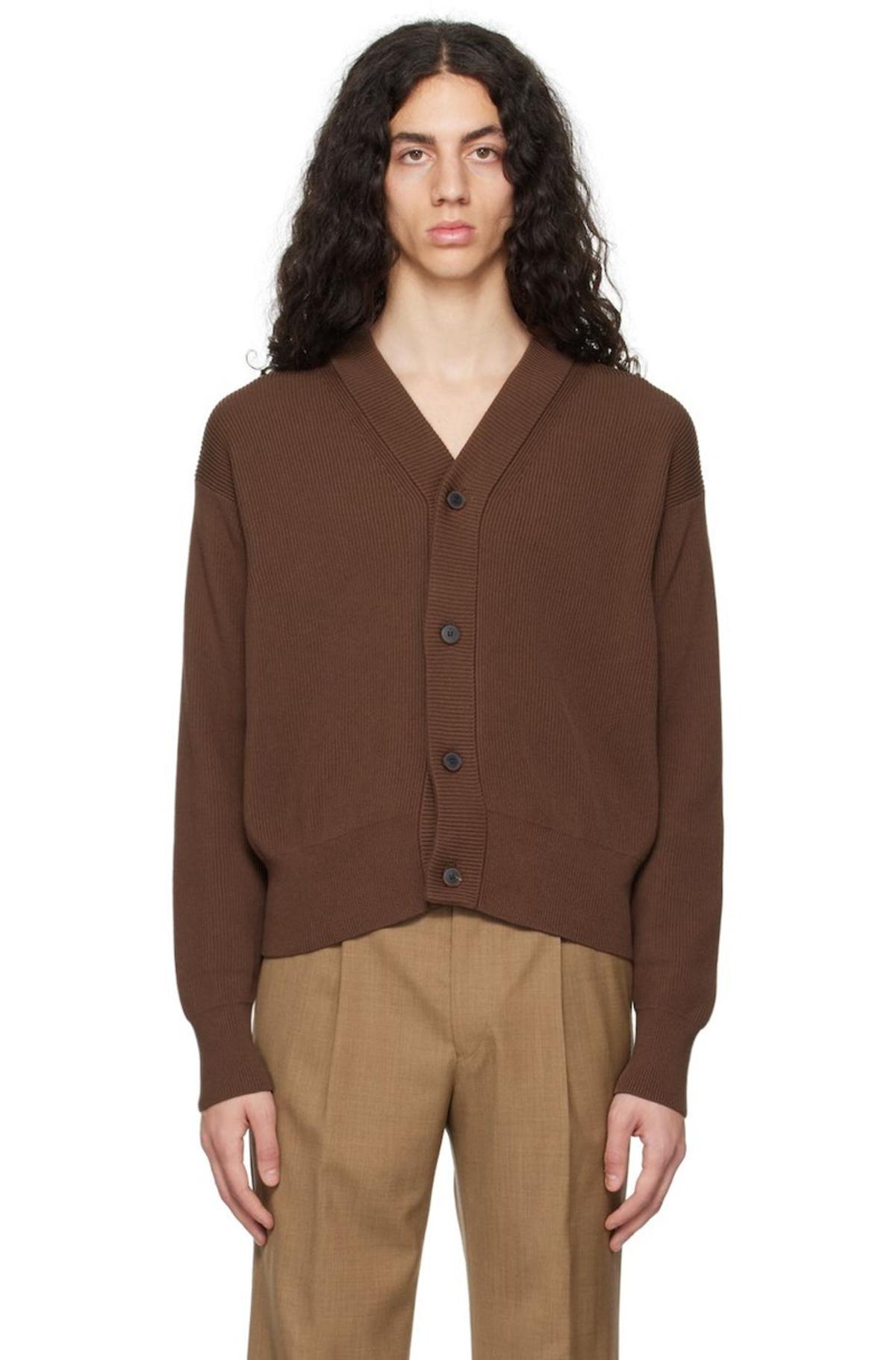 トップス auralee STONEWASHED KNIT CARDIGAN Auralee Shetland Wool Cashmere Knit Cardigan | Liberty