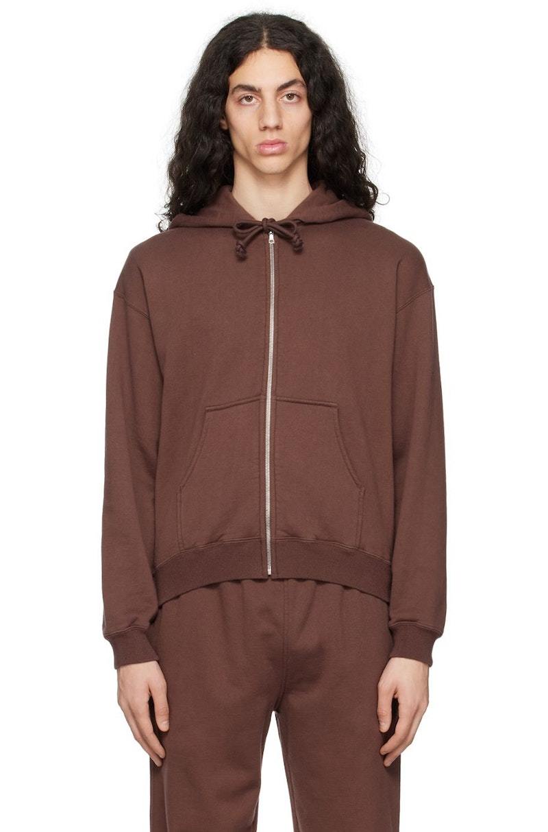 Auralee Smooth Soft Hoodie - Brown | Garmentory