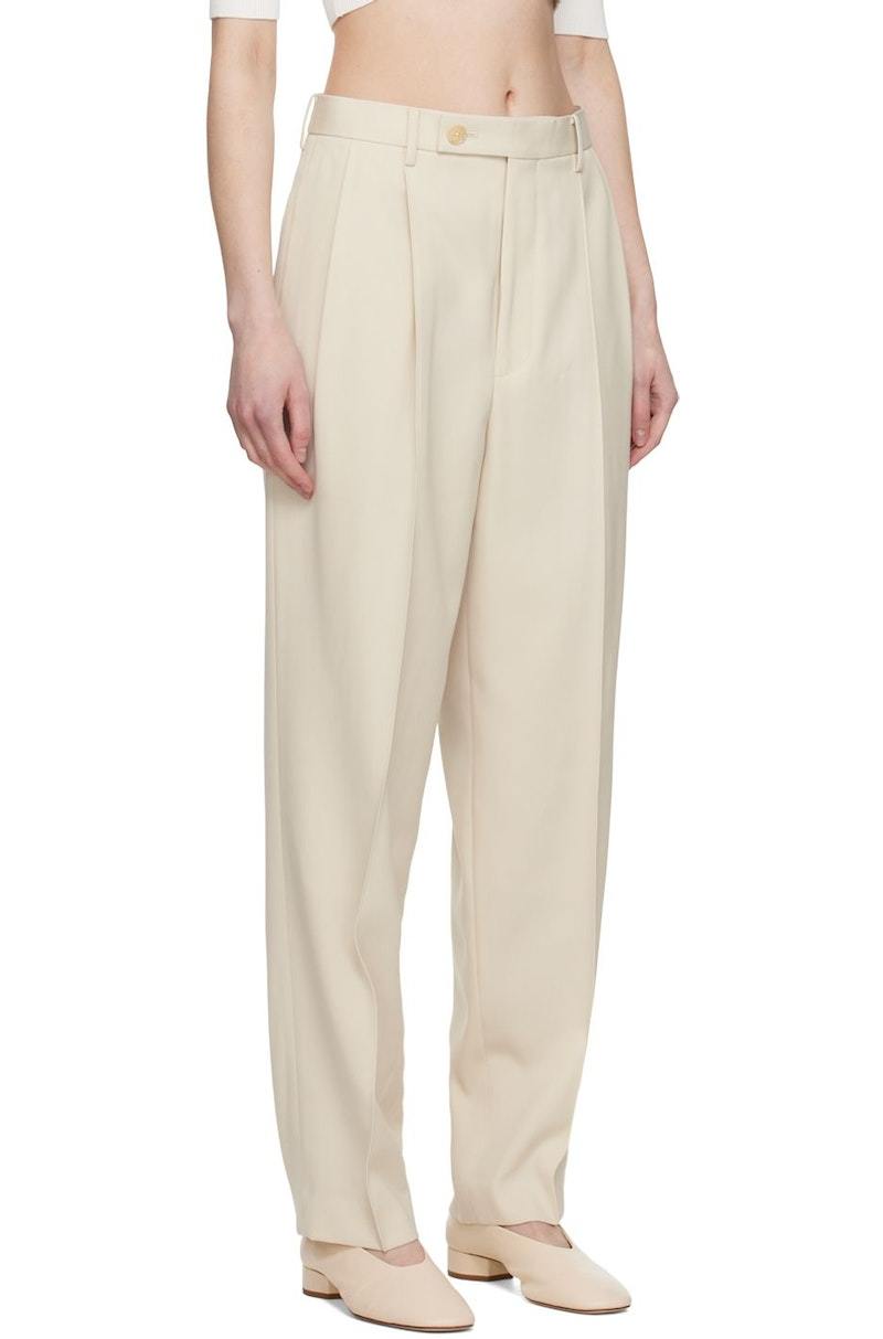 Auralee Pleated Trousers - Ivory
