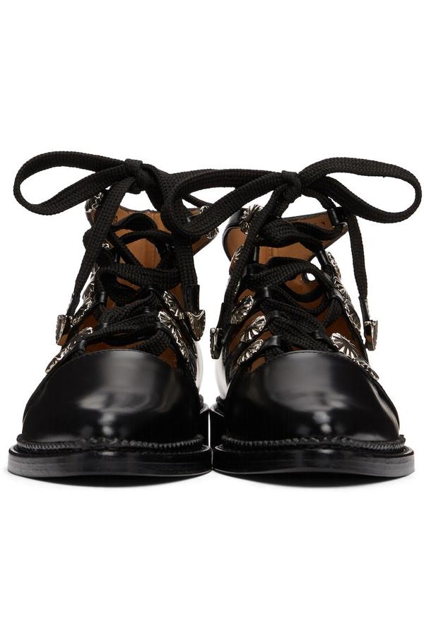 Toga Pulla SSENSE Exclusive Lace Up Oxfords - Black | Garmentory