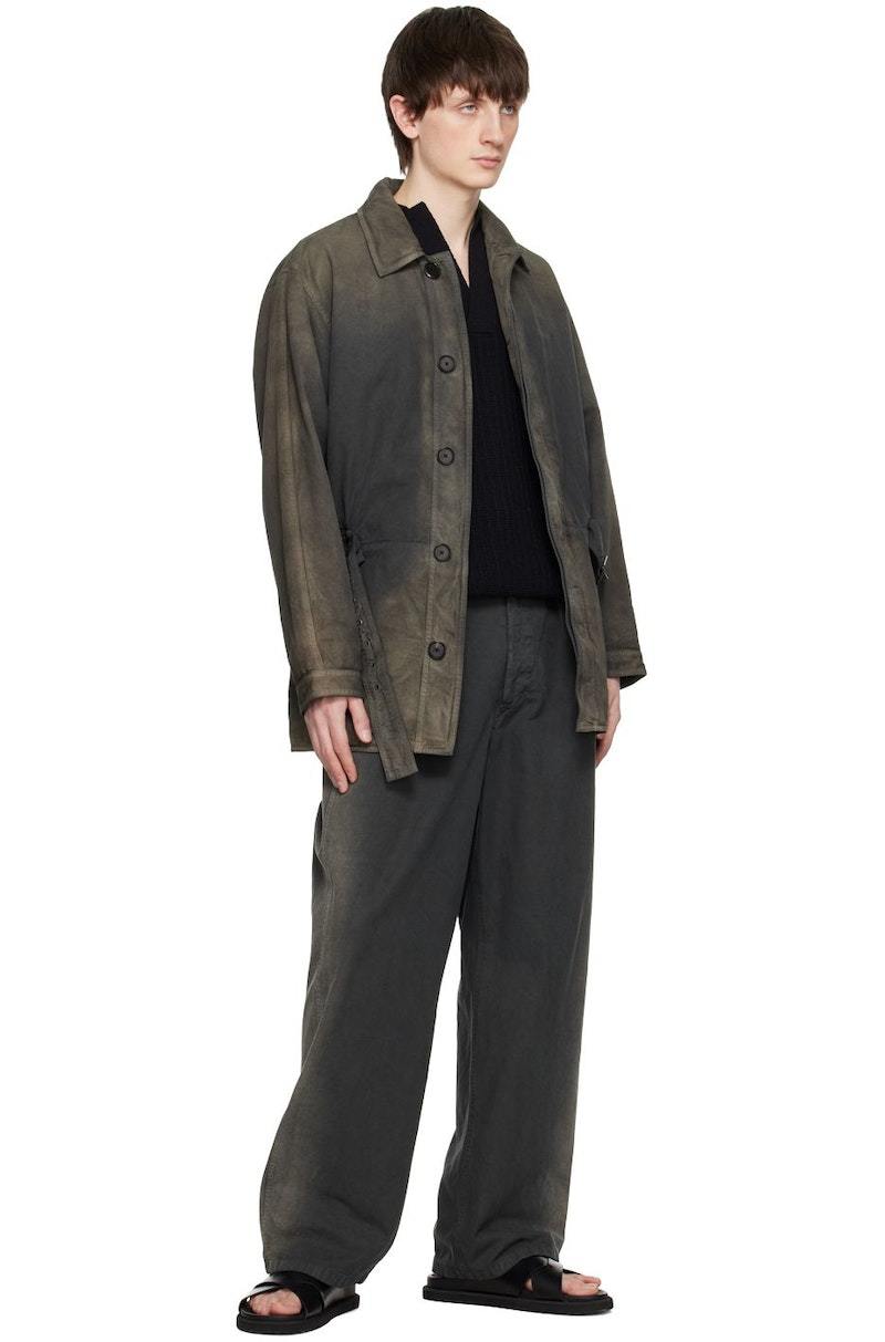パンツ AURALEE dark gray slacks 25AW AURALEE Gray Finx Trousers - Ink black | Garmentory