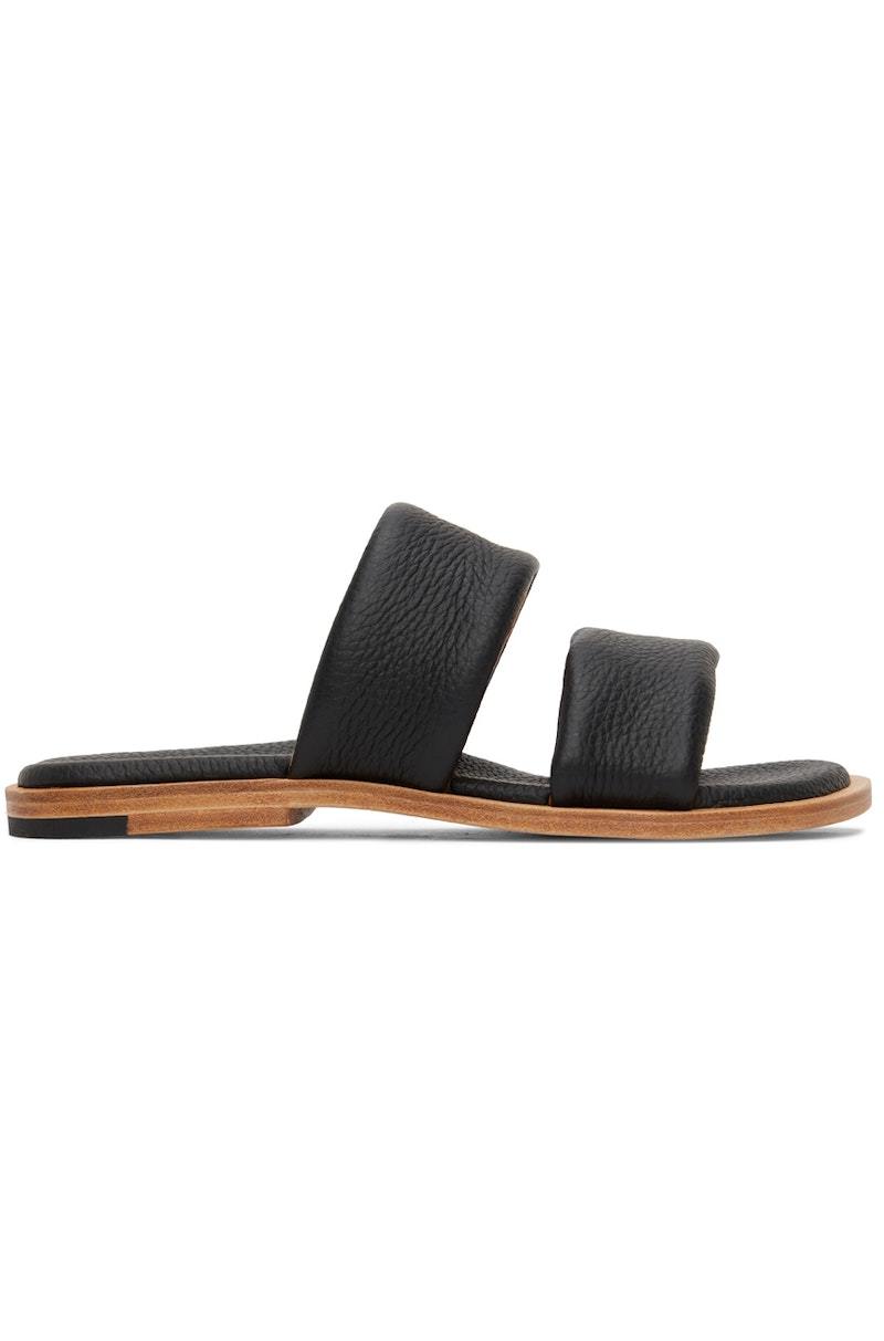 v*8様 AURALEE LEATHER STRAP SANDAL AURALEE Leather Strap Sandals - Black | Garmentory