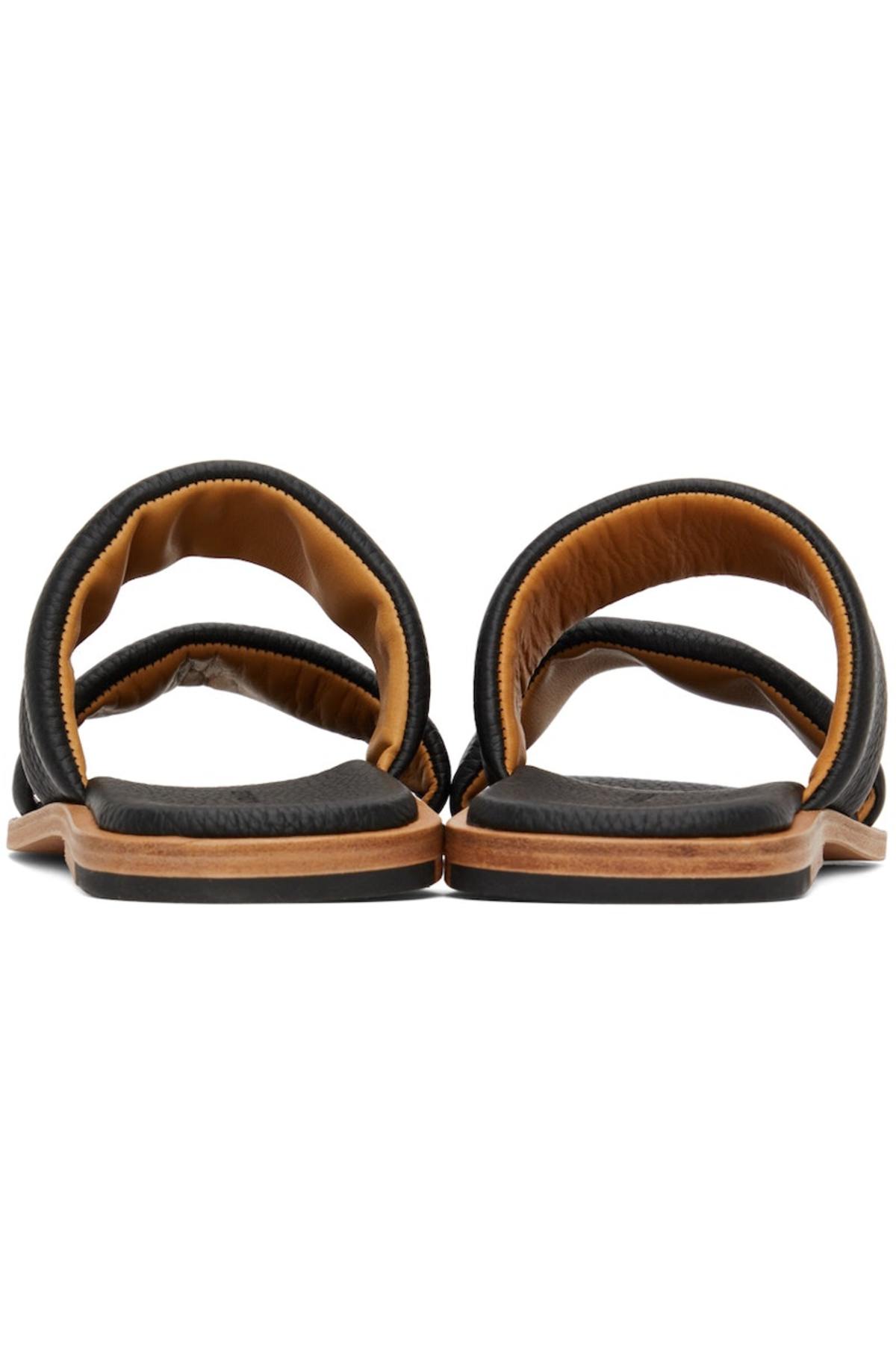 v*8様 AURALEE LEATHER STRAP SANDAL AURALEE Leather Strap Sandals - Black | Garmentory
