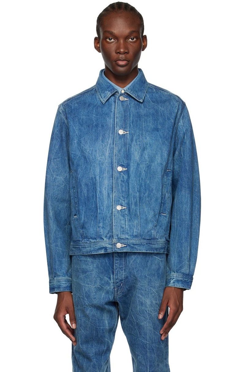 ジャケット・アウター AURALEE SS25 Selvedge Faded denim jacket AURALEE Faded Denim Jacket - Blue | Garmentory