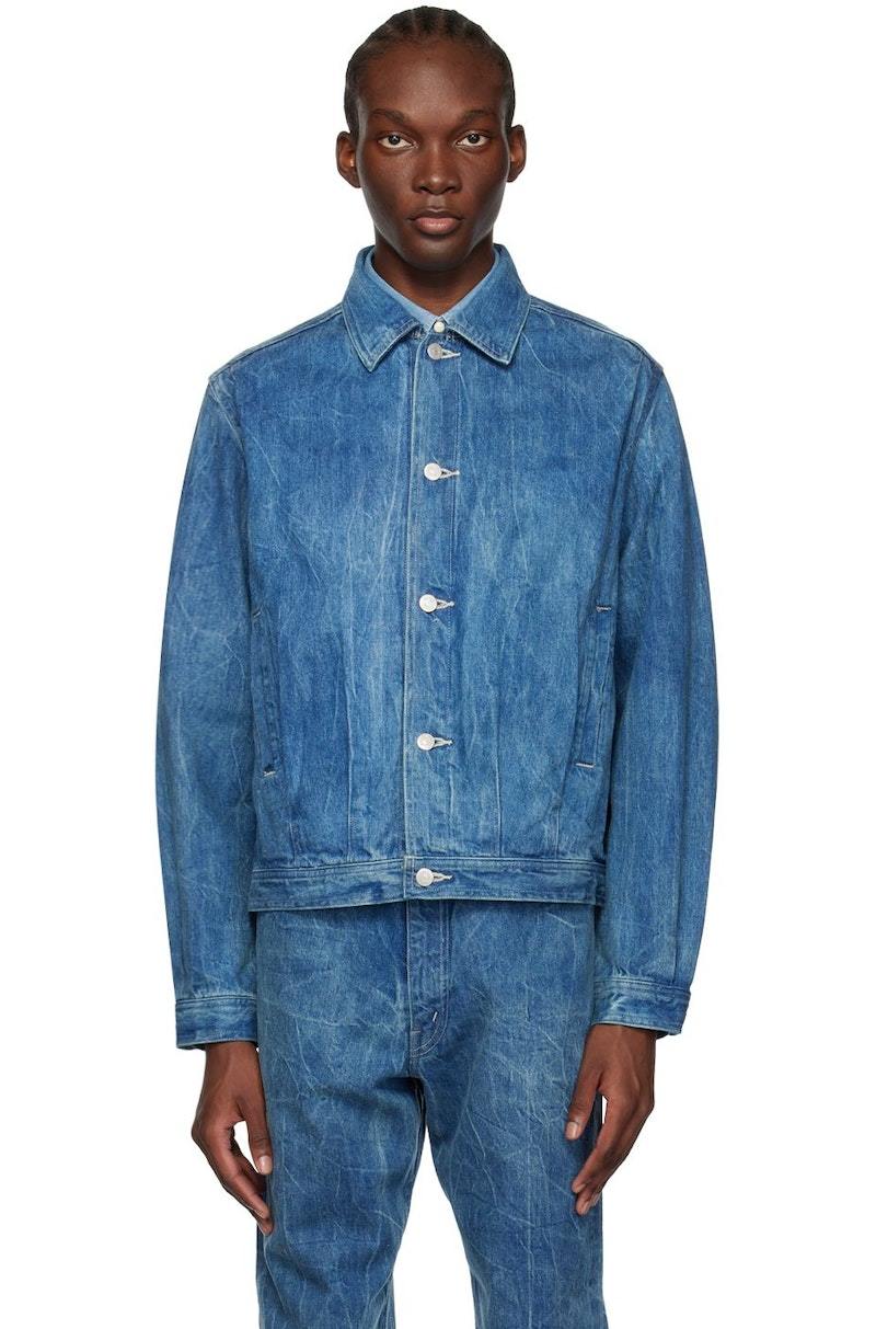ジャケット・アウター AURALEE SS25 Selvedge Faded denim jacket AURALEE Faded Denim Jacket - Blue | Garmentory