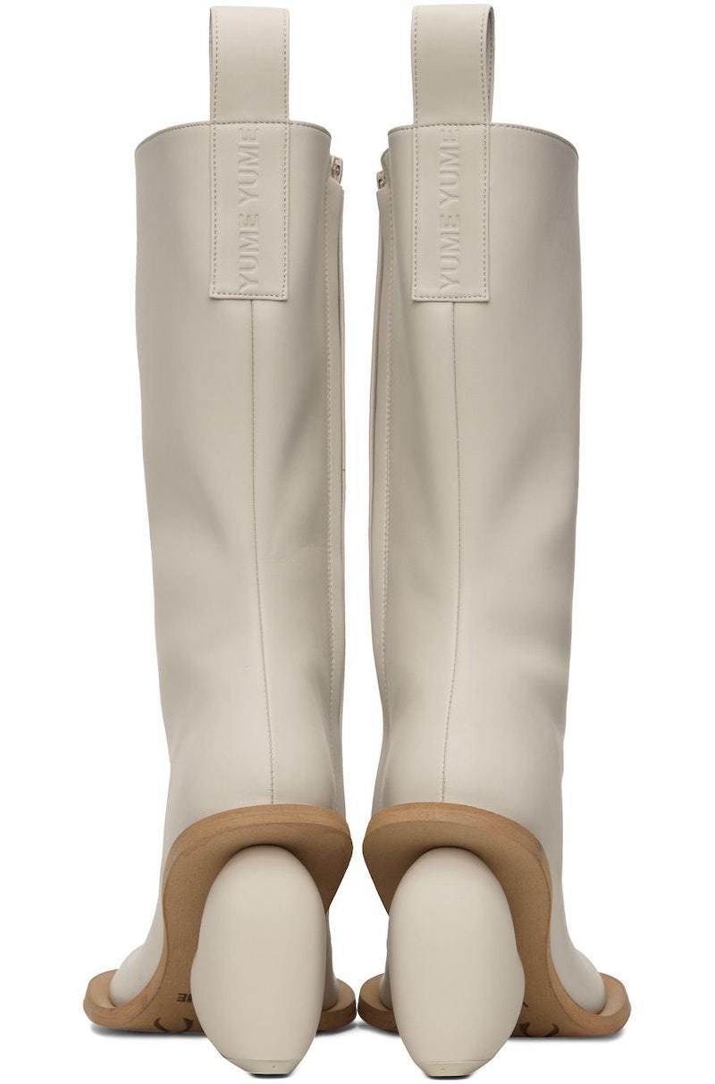 【関税込み】YUME YUME グレー Love ロングブーツ YUME YUME Love Boots - Off-White | Garmentory