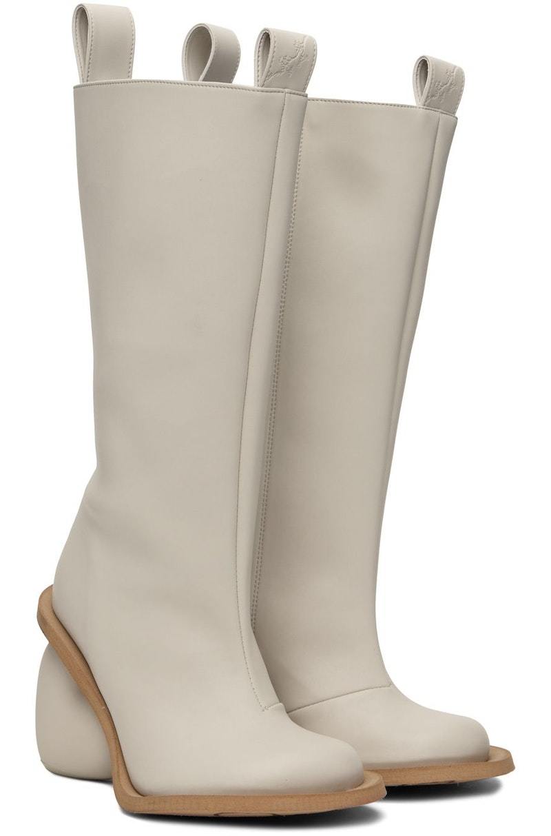 【yume】 YUME YUME Love Boots - Off-White | Garmentory
