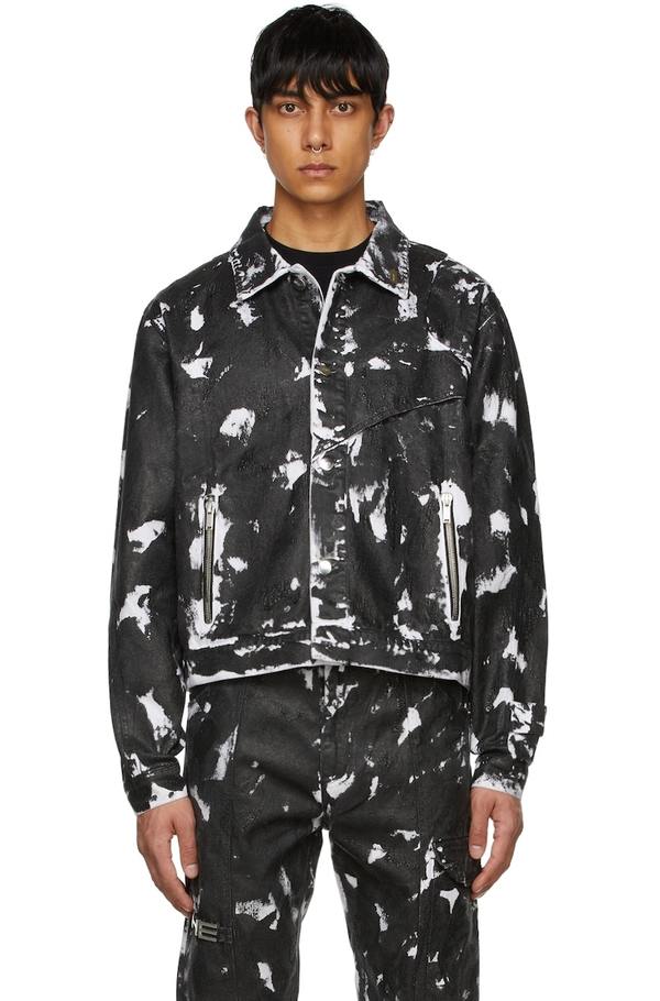 ジャケット・アウター HELIOT EMIL DENIM JACKET HELIOT EMIL Cotton Denim Jacket - Black | Garmentory