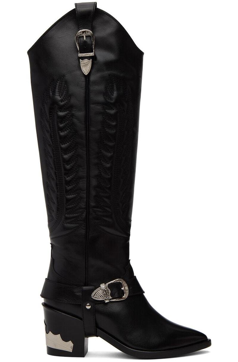 Toga Pulla Cowboy Boots - Black | Garmentory