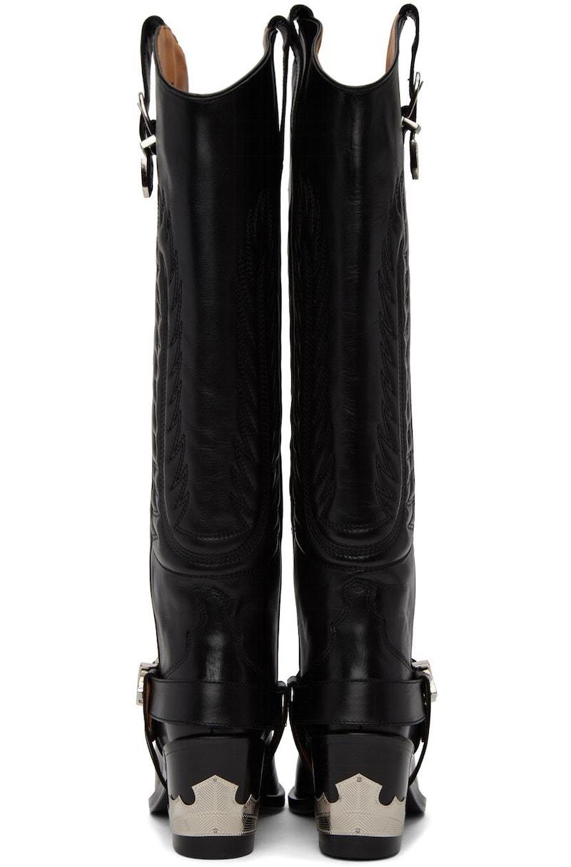 Toga Pulla Cowboy Boots - Black | Garmentory