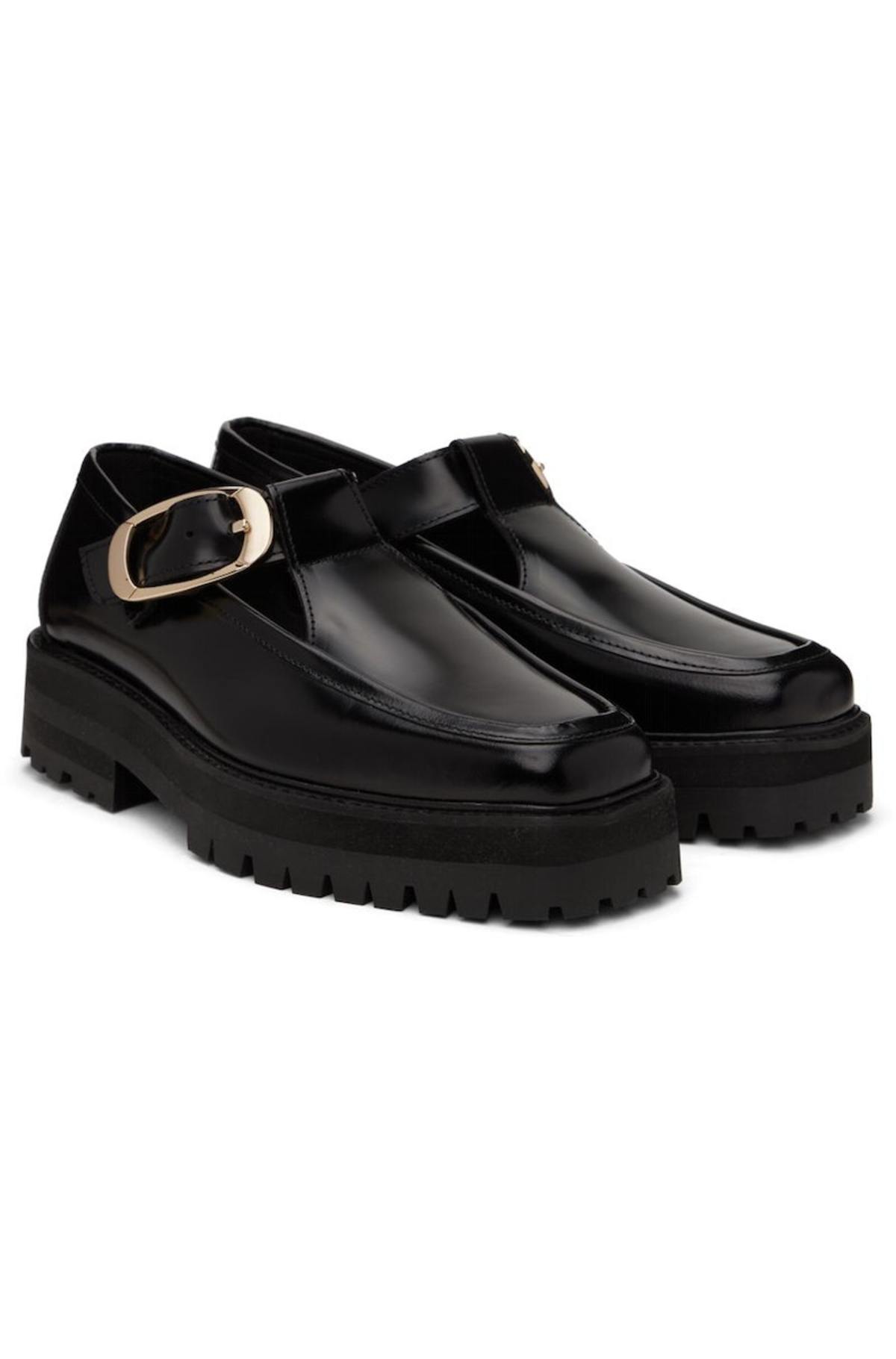 Ernest W. Baker T-Bar Loafers - Black | Garmentory