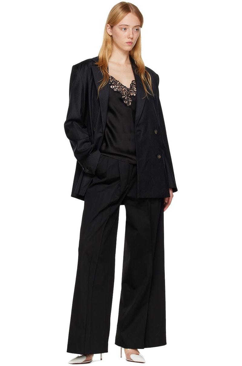パンツ Loulou Studio Trousers LOULOU STUDIO Solo wool-blend twill wide-leg pants | THE OUTNET