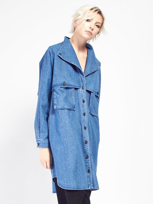 denim safari dress