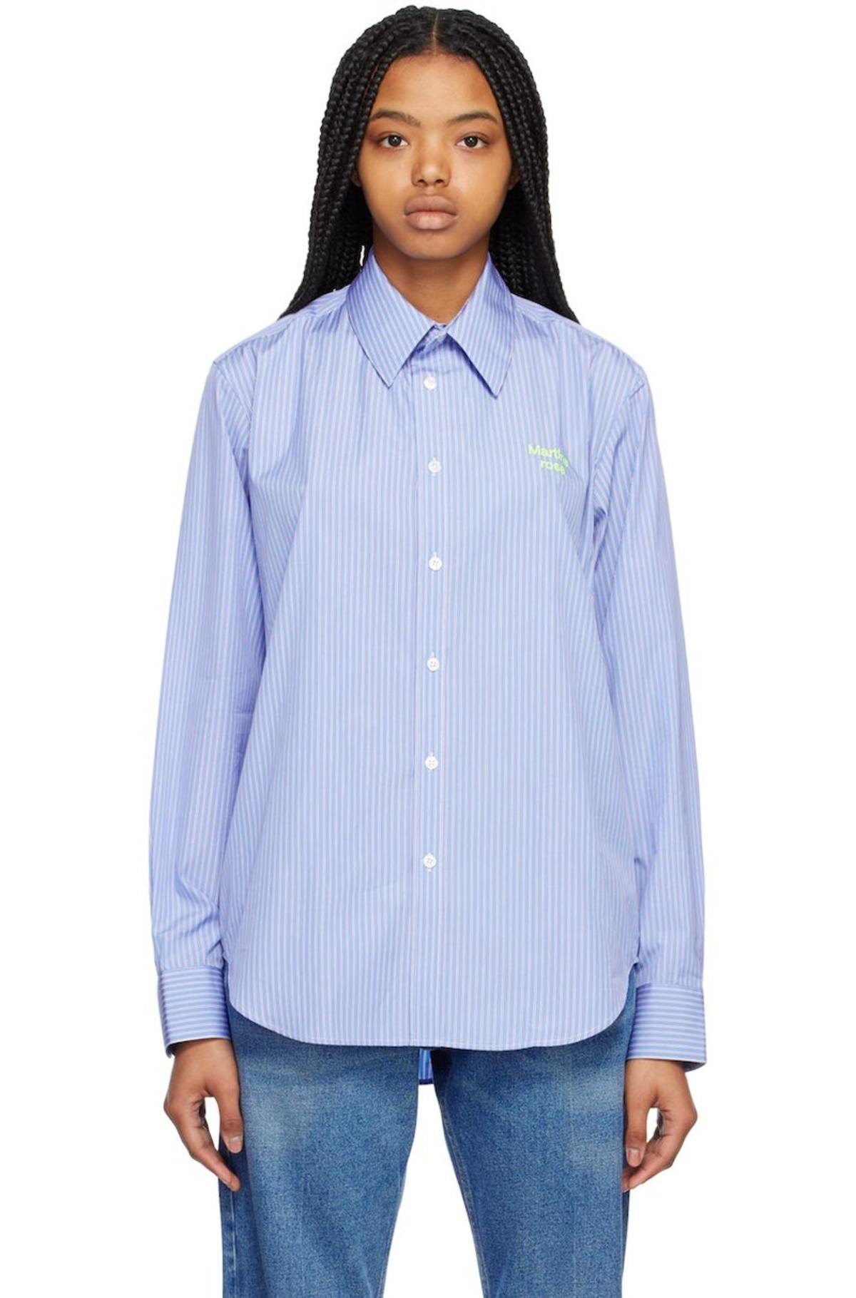 Martine Rose Classic Shirt - Blue | Garmentory