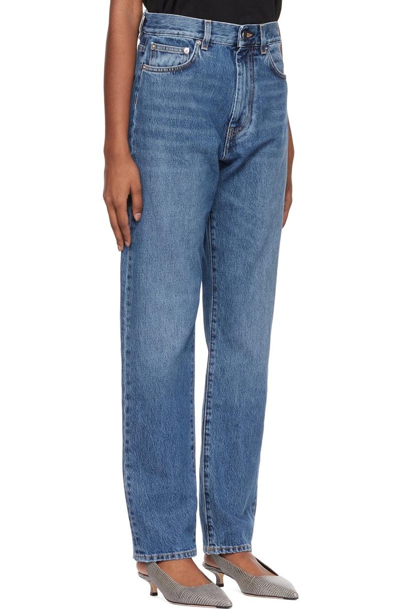 Jean Droit Loulou Studio - Taille XS - Coton Bleu - Occasion En Parfait état
