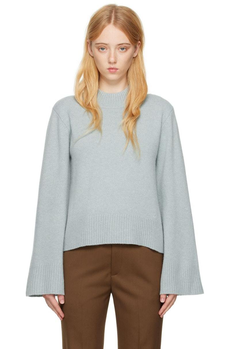 Loulou Studio Blue Solu Sweater - Ice melange | Garmentory