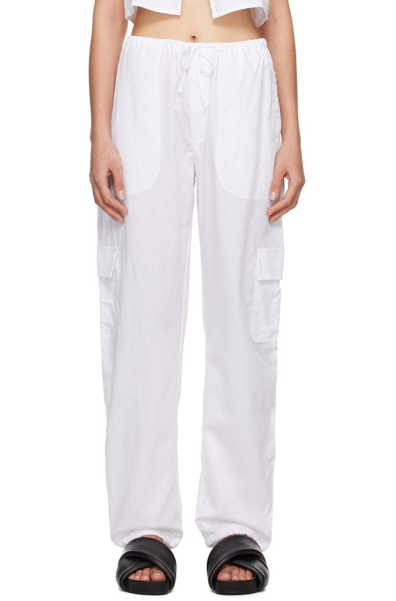 Leset Yoko Cargo Pants - White | Garmentory