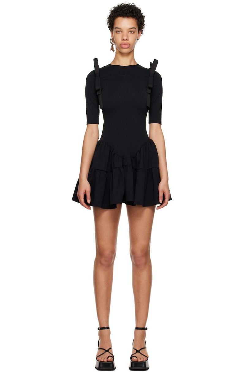 Shushu/Tong Flared Minidress - Black | Garmentory