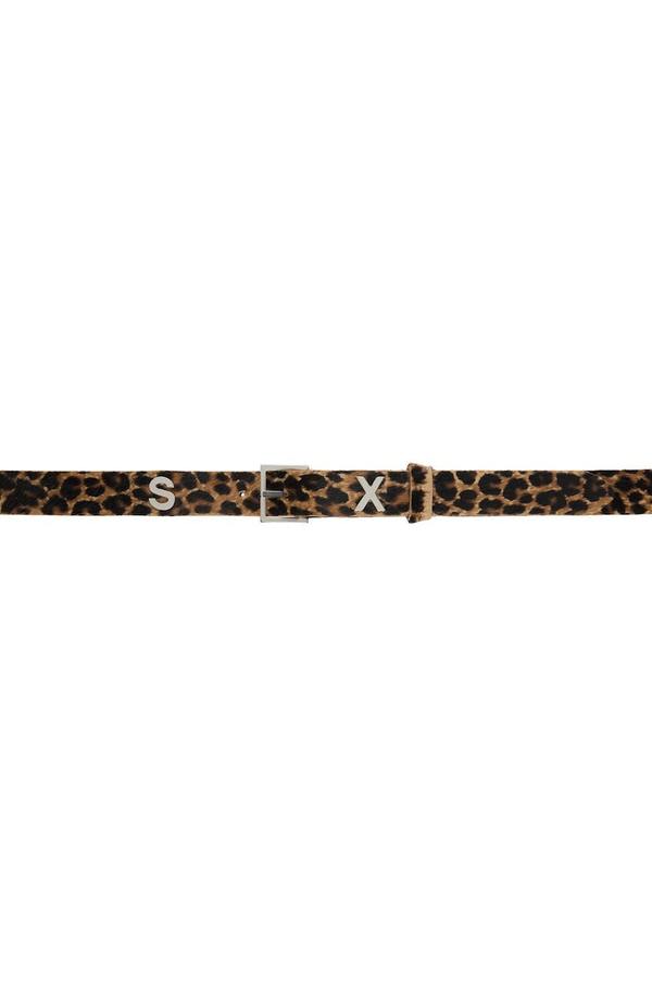 Martine Rose Brown Sex Belt - Cheetah | Garmentory