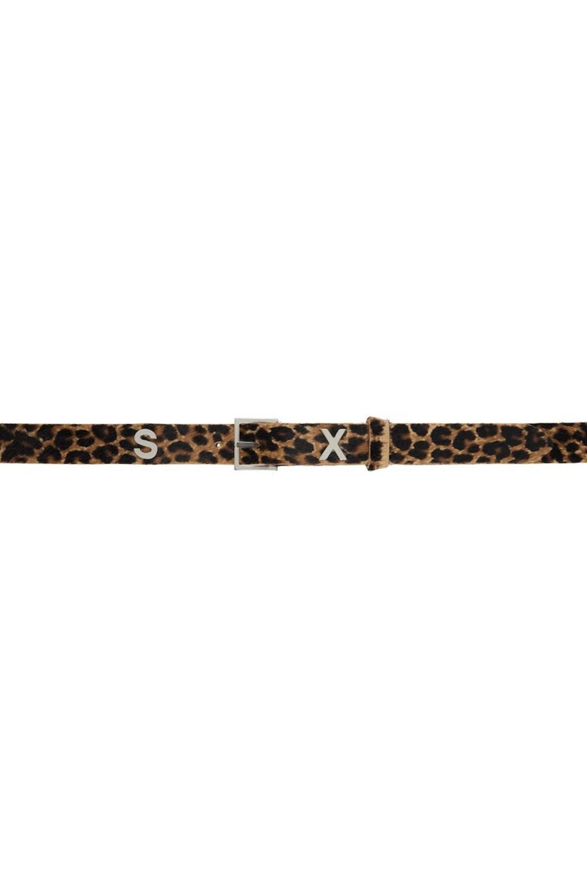 Martine Rose Brown Sex Belt - Cheetah | Garmentory