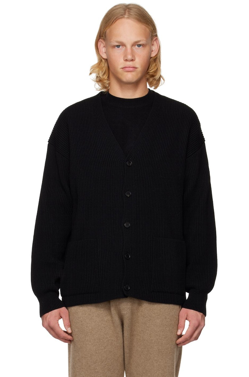 AURALEE カーディガン black 22aw AURALEE-Black-Big-Cardigan-