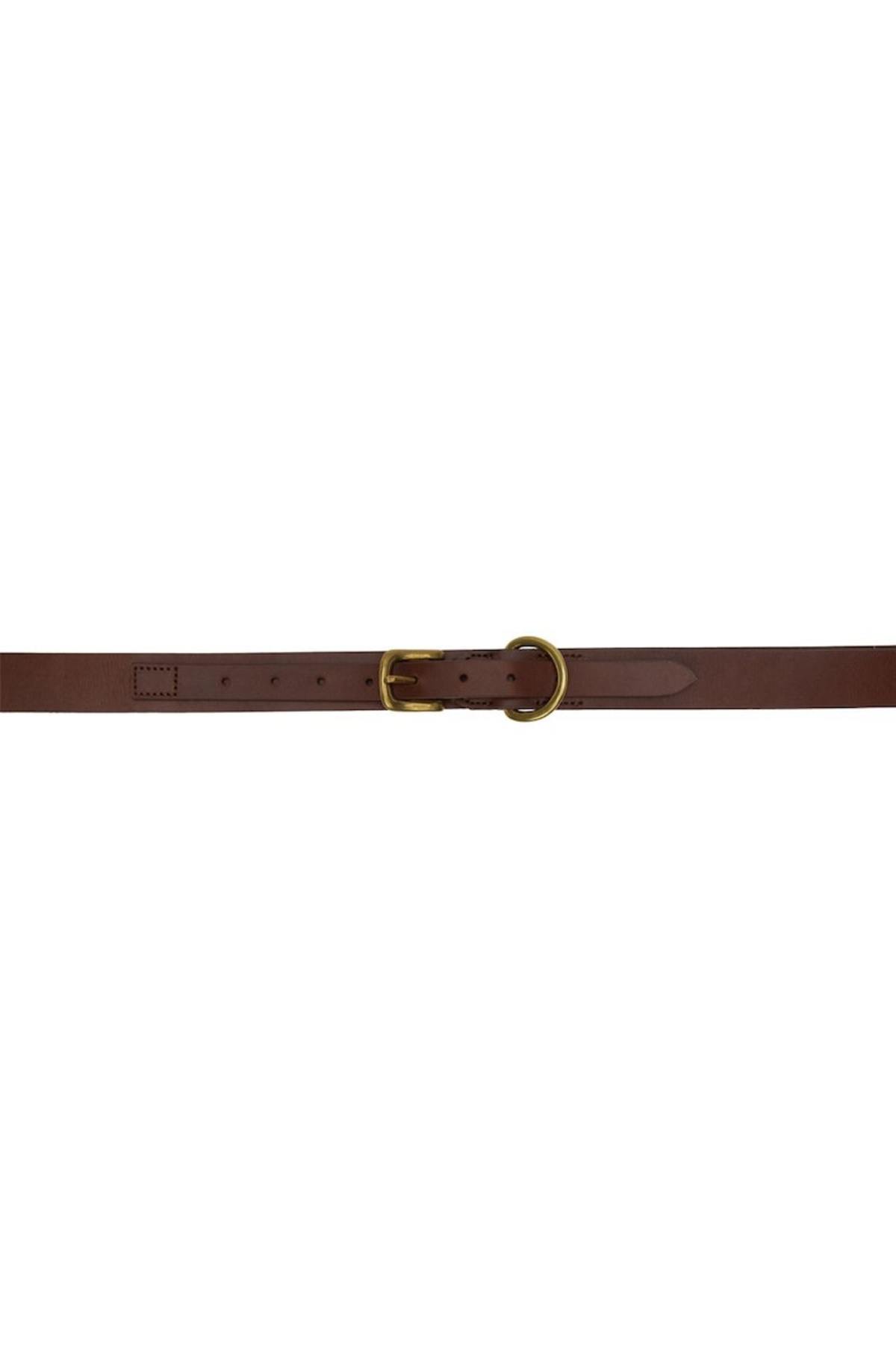 Auralee Concealed Pin-Buckle Belt - Brown | Garmentory