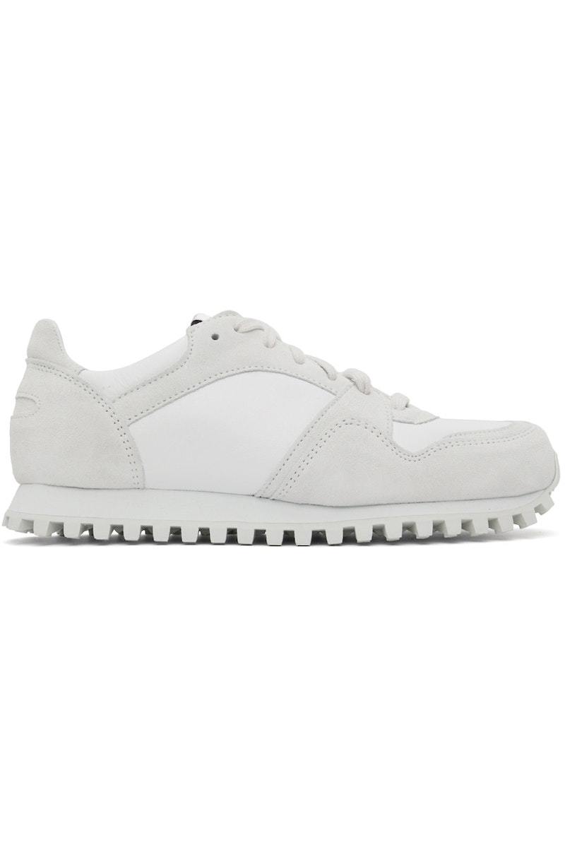 Spalwart White Marathon Trail Low Nappa Sneakers - White