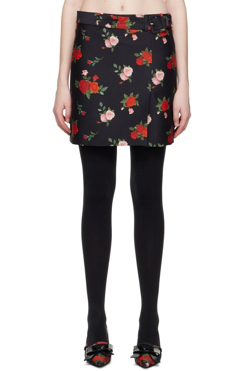Shushu/Tong Low-Rise Miniskirt - BCack | Garmentory