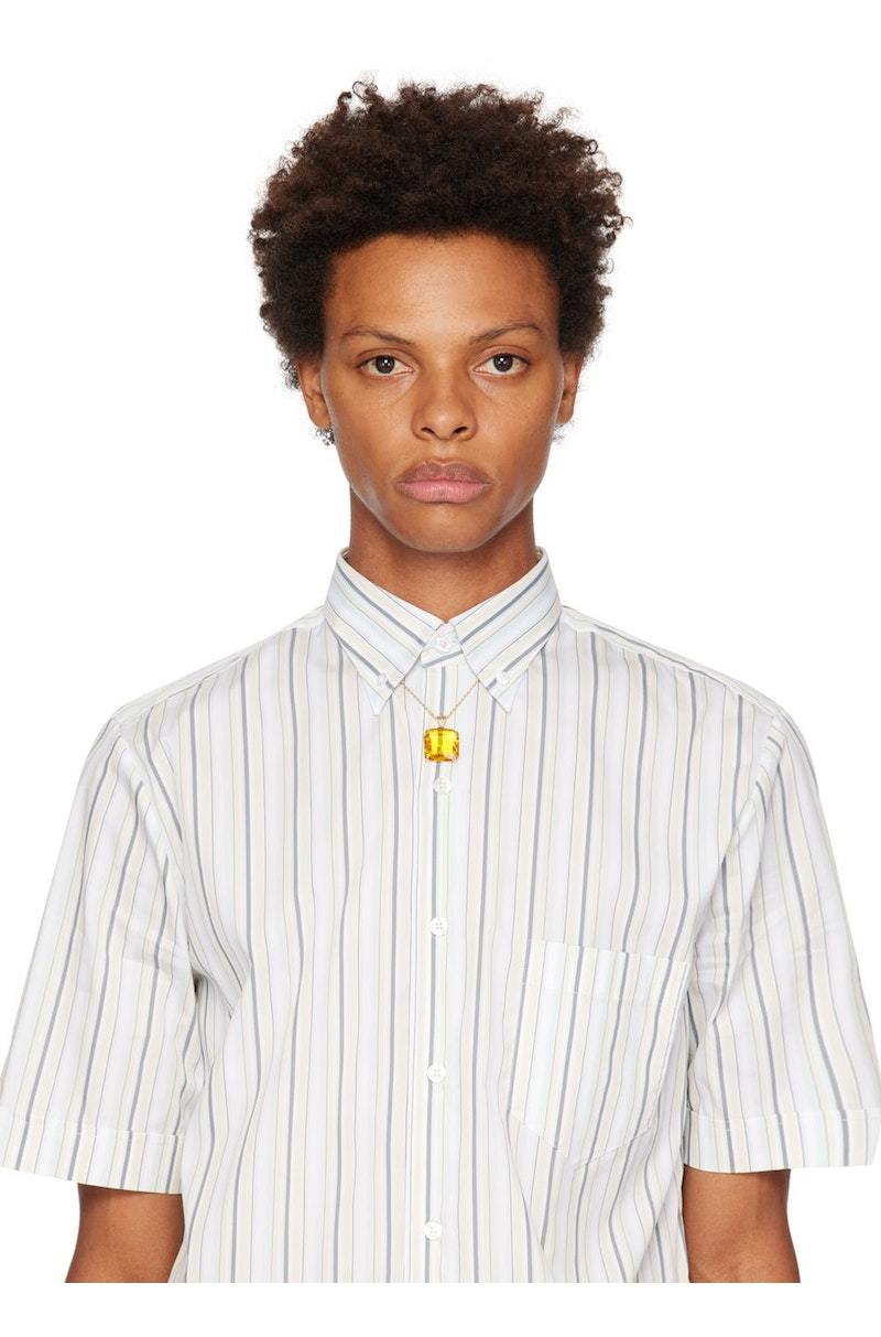 Ernest W. Baker Gold & Yellow Large Stone Necklace - Yellow stone  