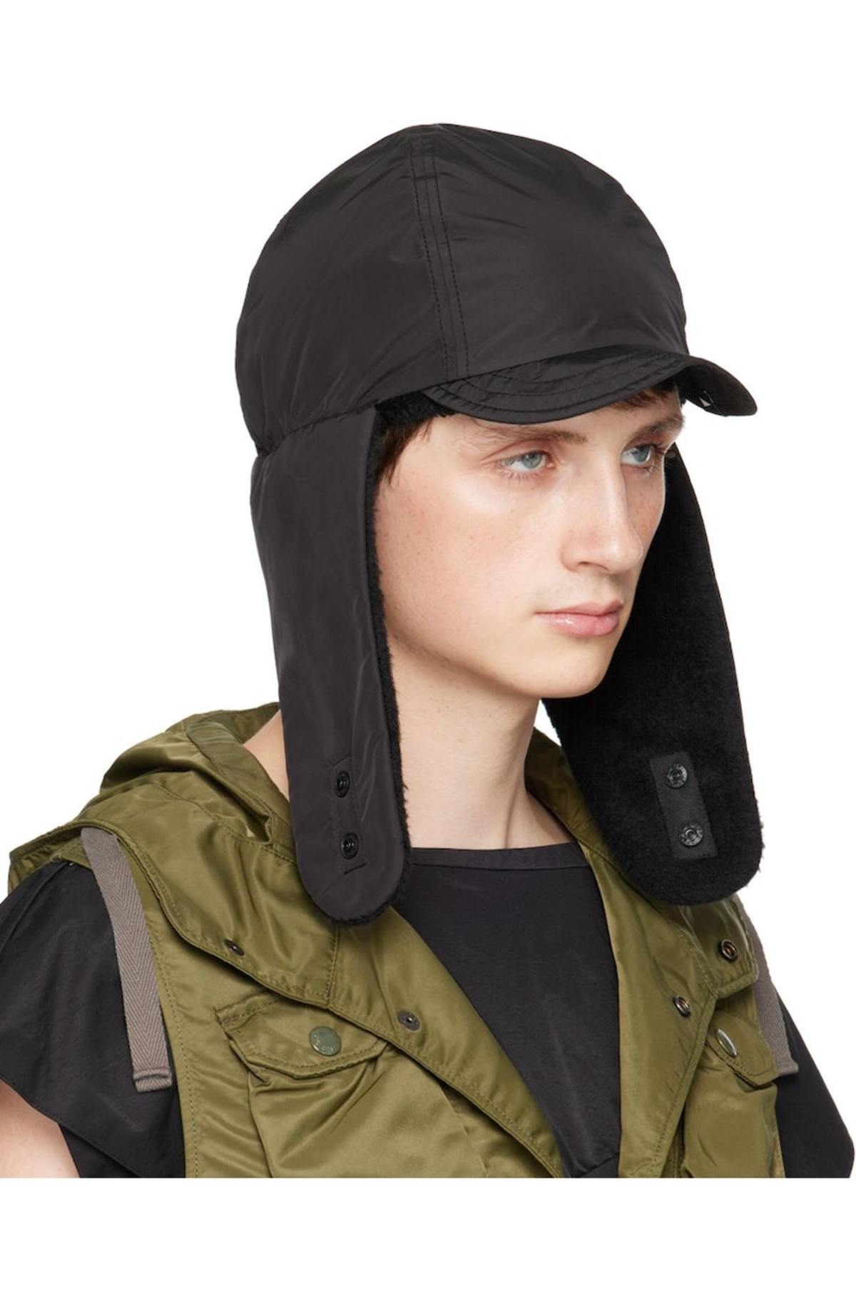 and wander High Loft Aviator Hat Black Garmentory