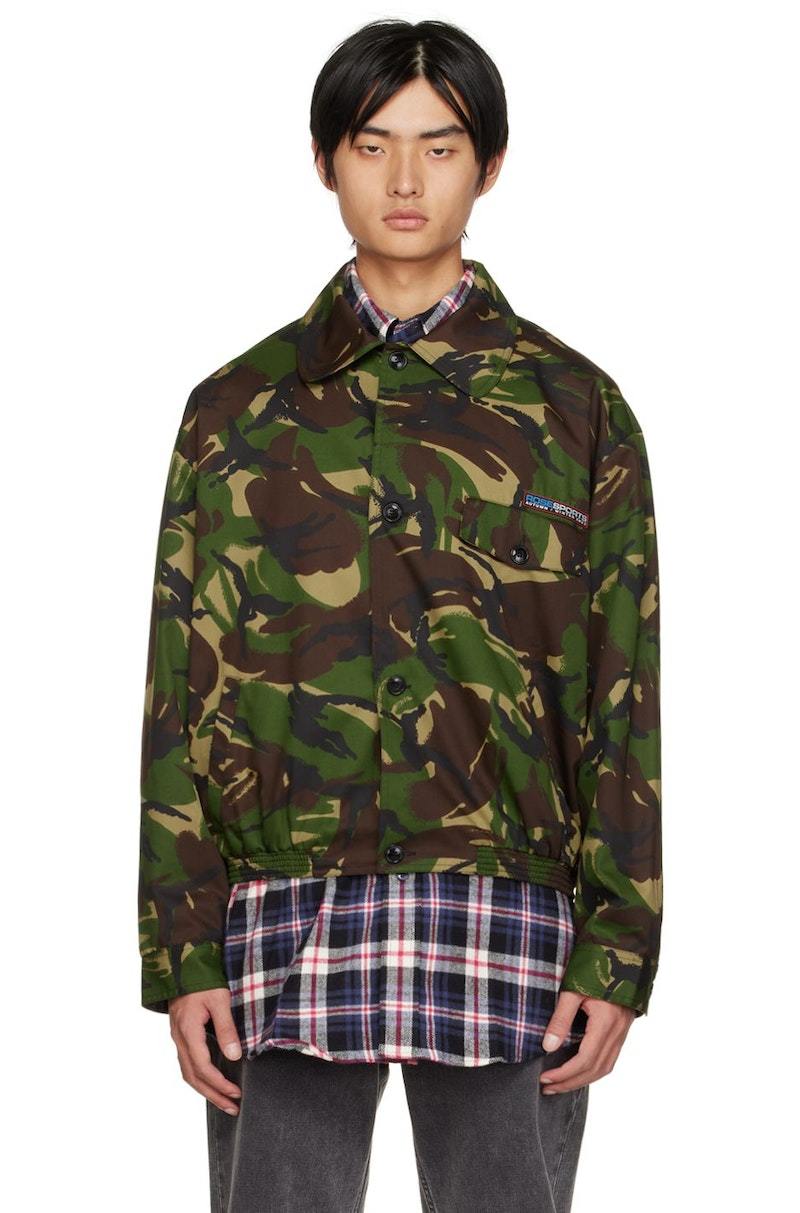 Martine Rose Green Camo Jacket - Woodland camo | Garmentory
