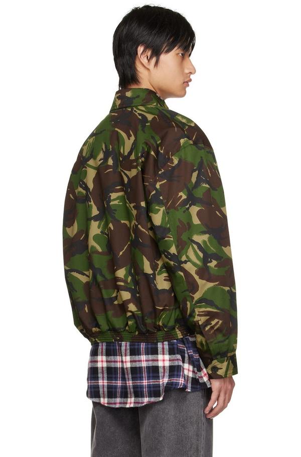 Martine Rose Green Camo Jacket - Woodland camo | Garmentory