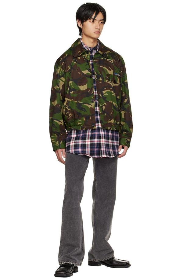 Martine Rose Green Camo Jacket - Woodland camo | Garmentory